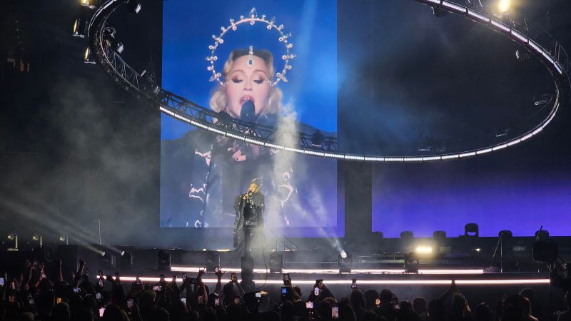 Madonna Special Detroit Show with Dad